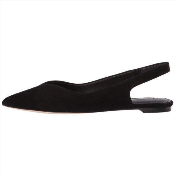 Sigerson Morrison Suede Slingback Pointed Flats - Picture 4 of 8